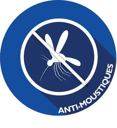 Icône anti-moustique (moustique barré) pour la rubrique Borne à Moustique Pau.